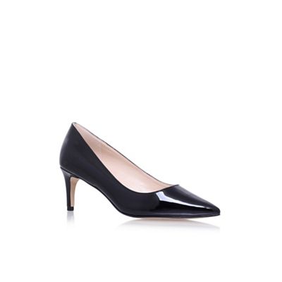 Black Smith high heel court shoes